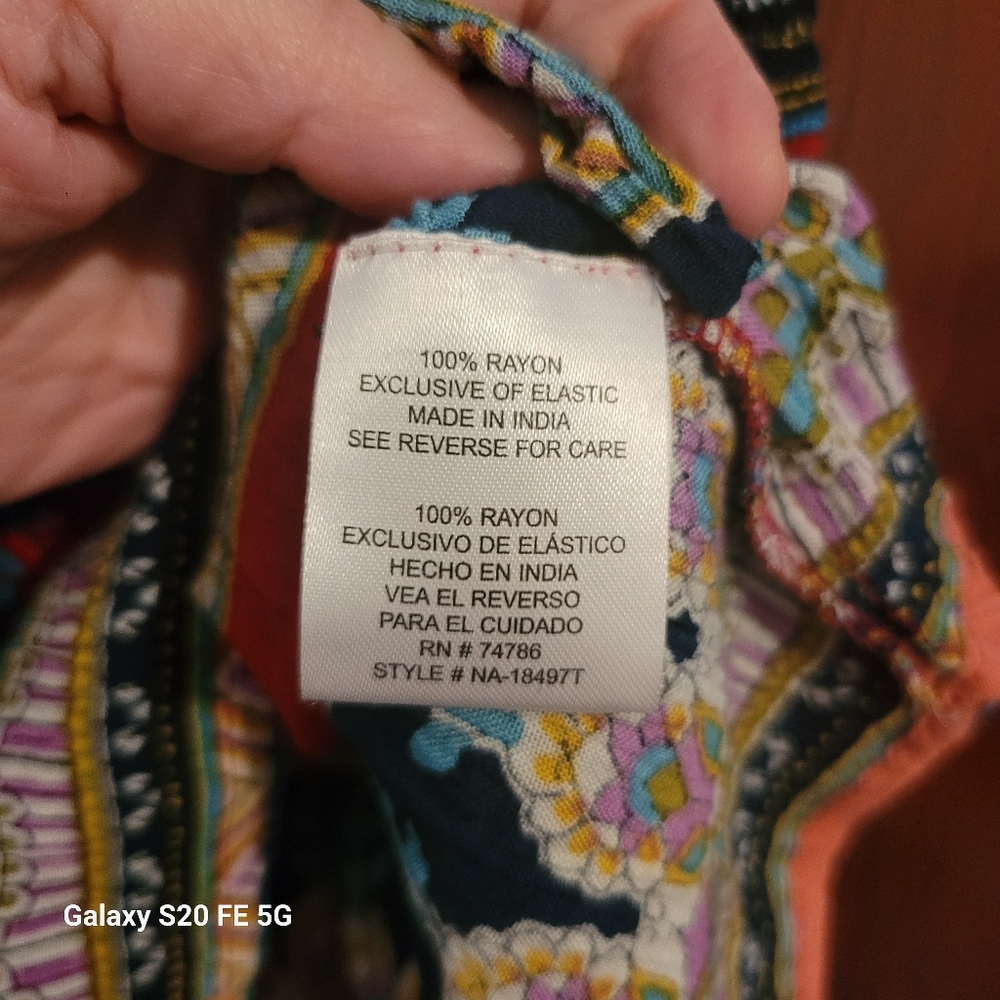 Patrons of Peace Multicolor Boho Tank Top - Picture 8 of 8